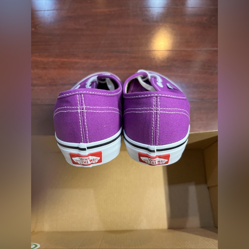 Womens 7.5 Vans Authentic Color Theory Willowherb Low Top Shoe Sneaker HALF BOX - Picture 5 of 16